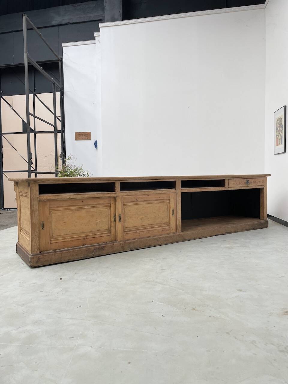 XXL oak and pine counter 350cm