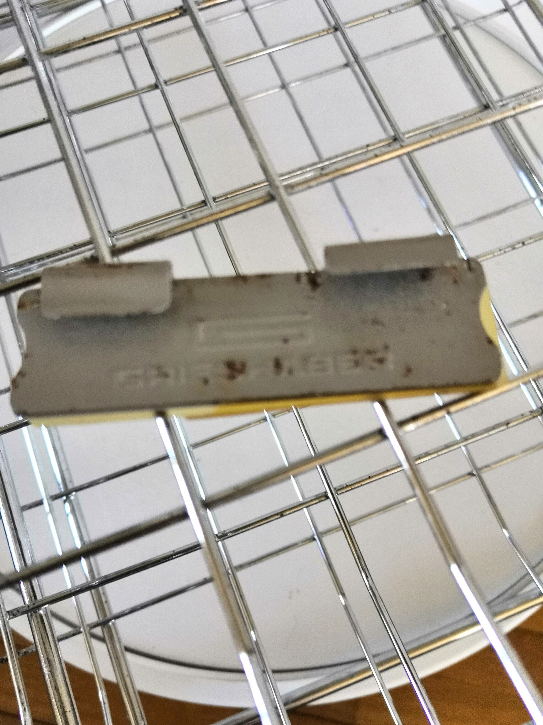 Range mail Grieshaber in steel wire design 60s - 70s