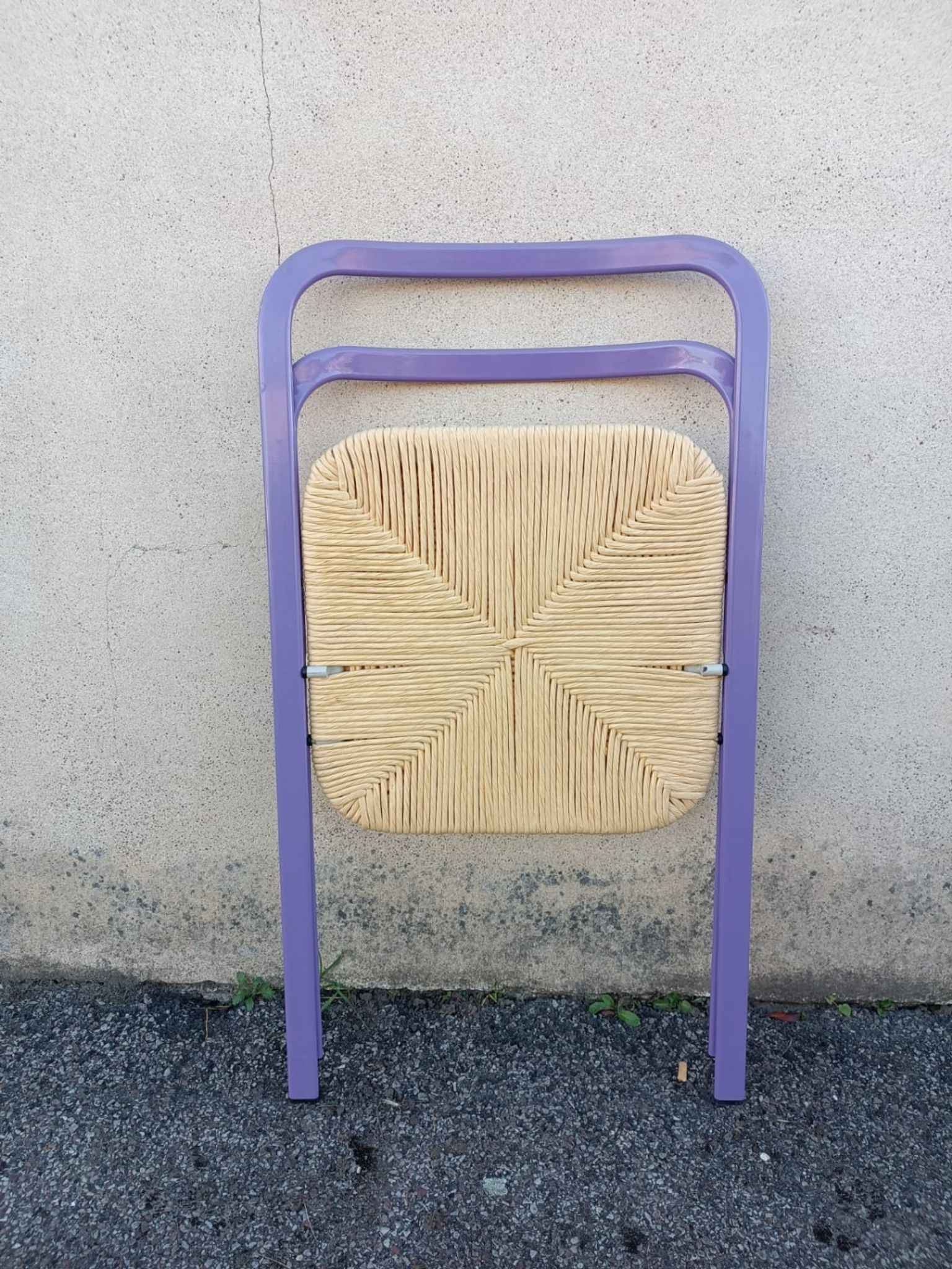 Set of 4 vintage Italian folding chairs by Giorgio Cattelan for Cidue, 1970s