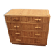 Commode en rotin 1950