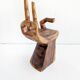 Table d'appoint en bois de suar façonnée à la main, années 1970