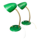 50s/60s cocotte lamps in bright green