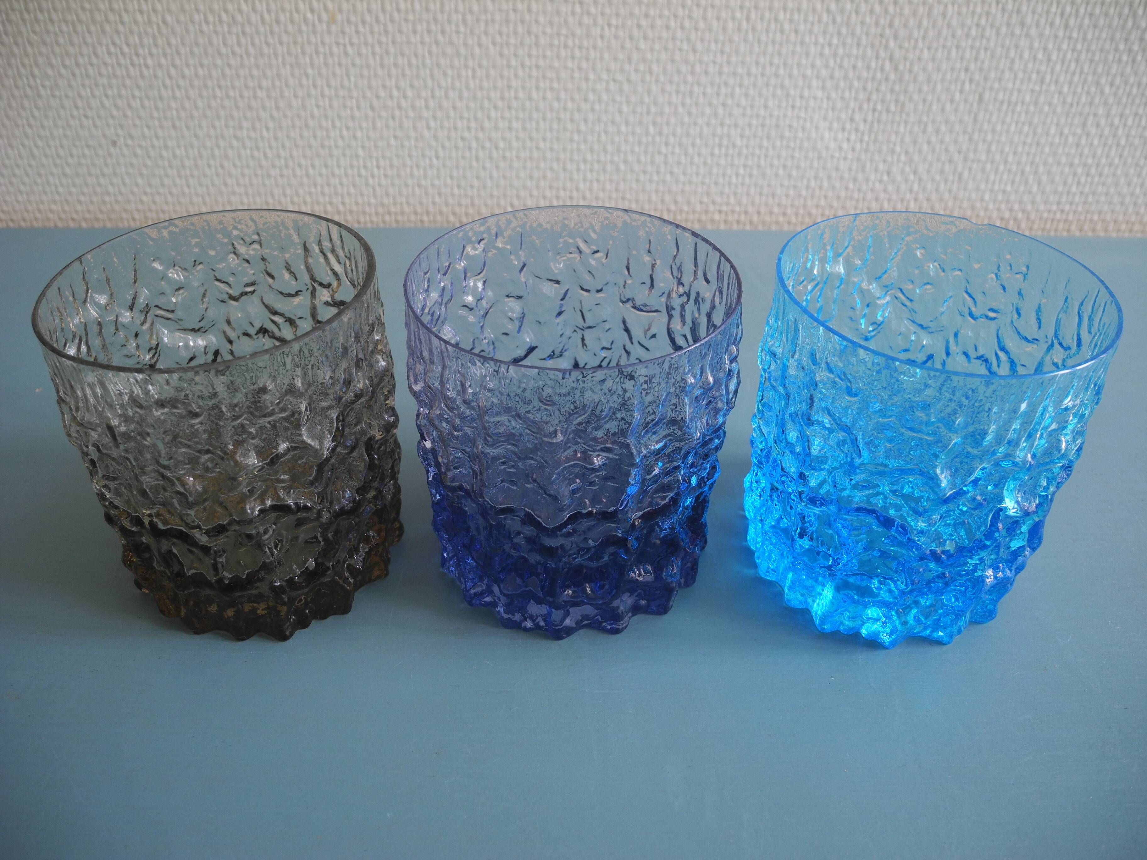 6 vintage whisky glasses Geoffrey Baxter Whitefriars