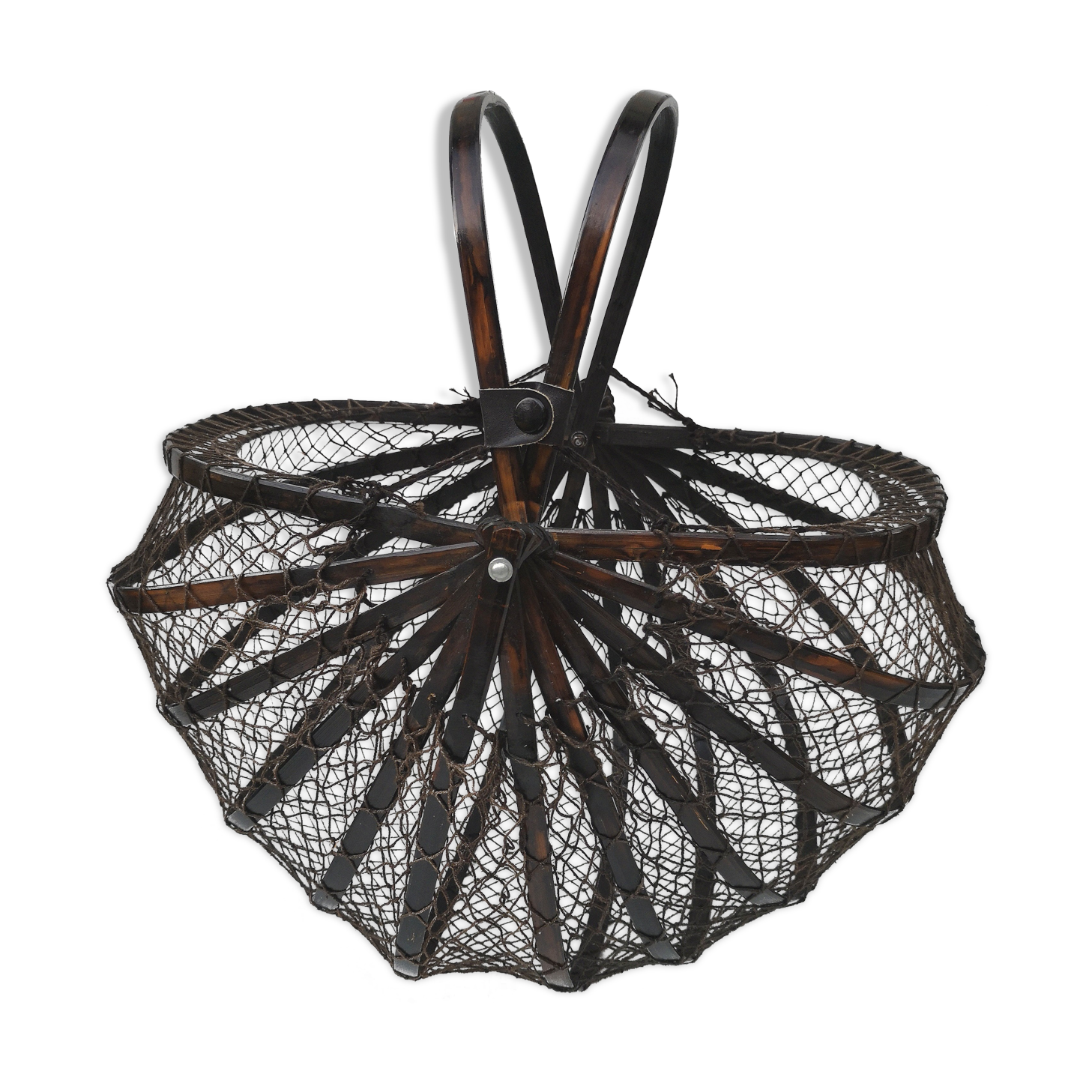 Vintage bamboo basket