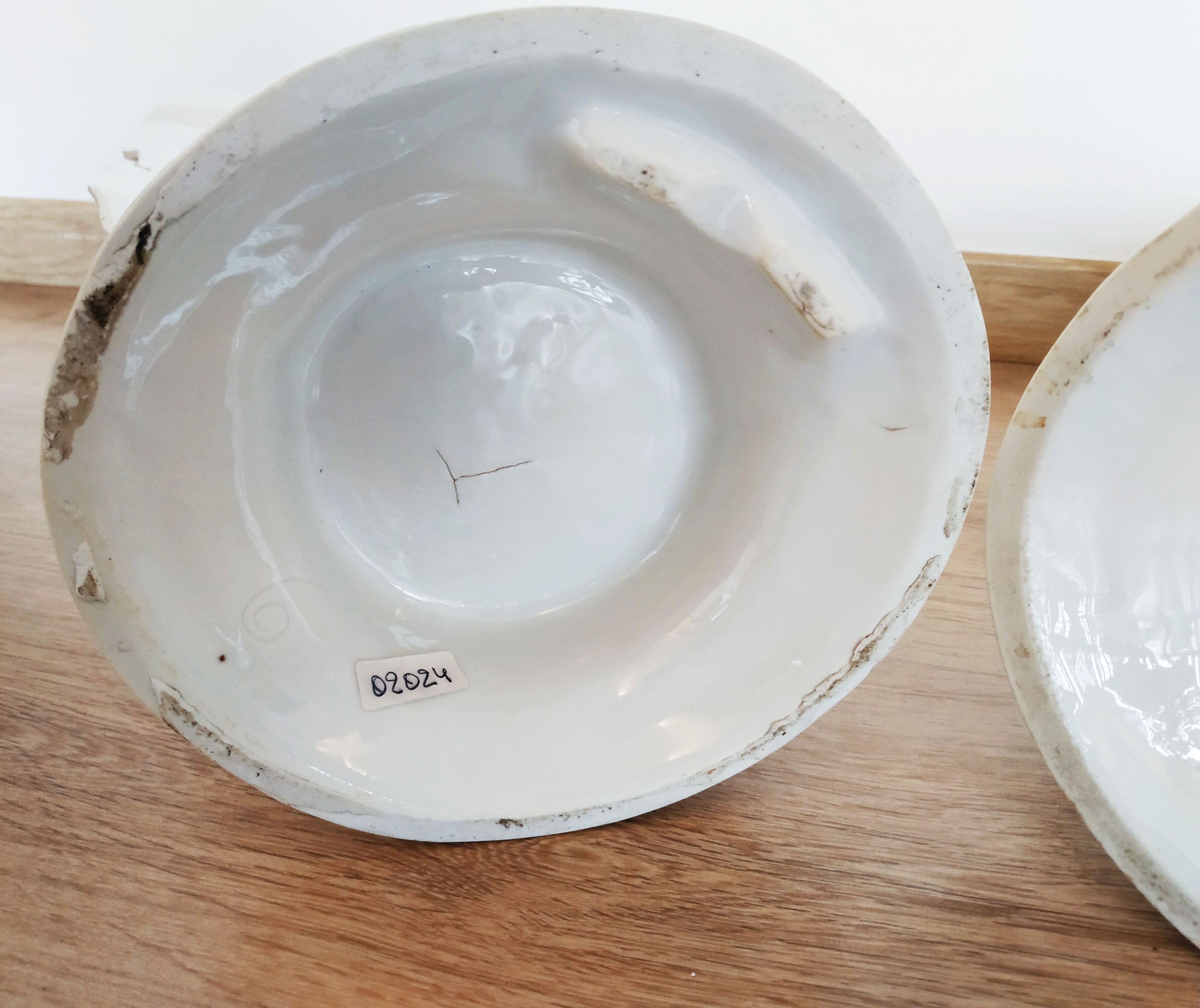 Pair of large vases of brides / cone vases 45 cm high
