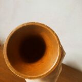 Wooden vase with bark