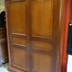 Wardrobe two doors empire style wood merisier