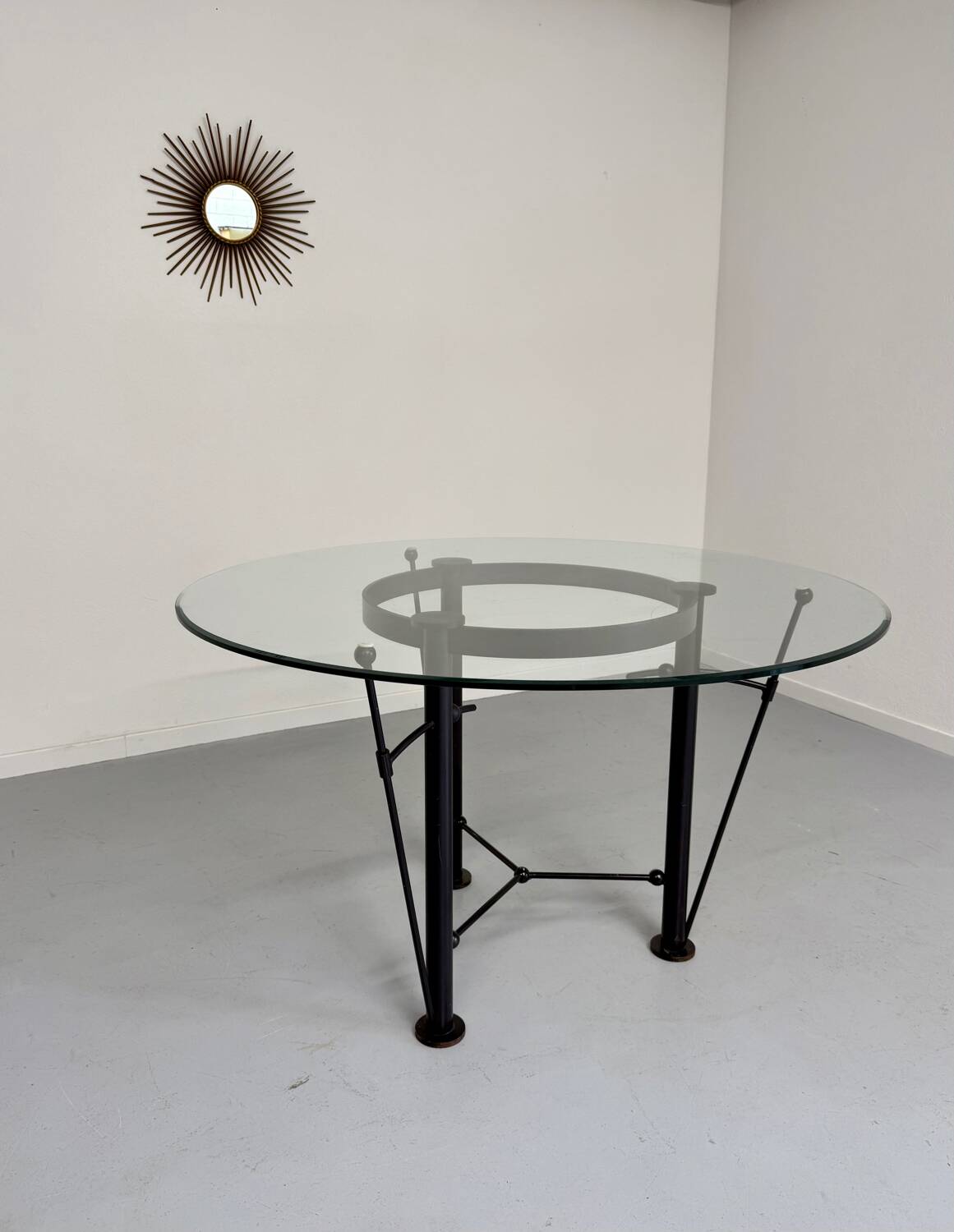 Washington glass table designed by Jean Michel Wilmotte, Ed Academy, 1986