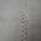 Handmade linen sheet on 3 sides