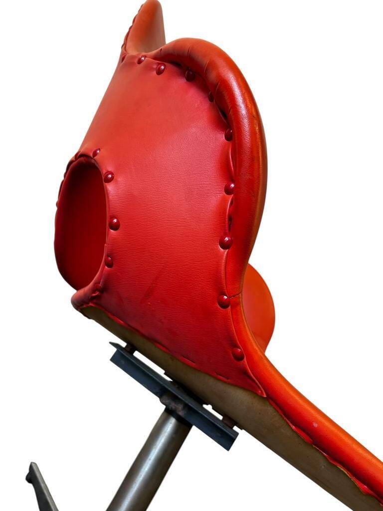 Vintage orange lounge armchair / children's chair