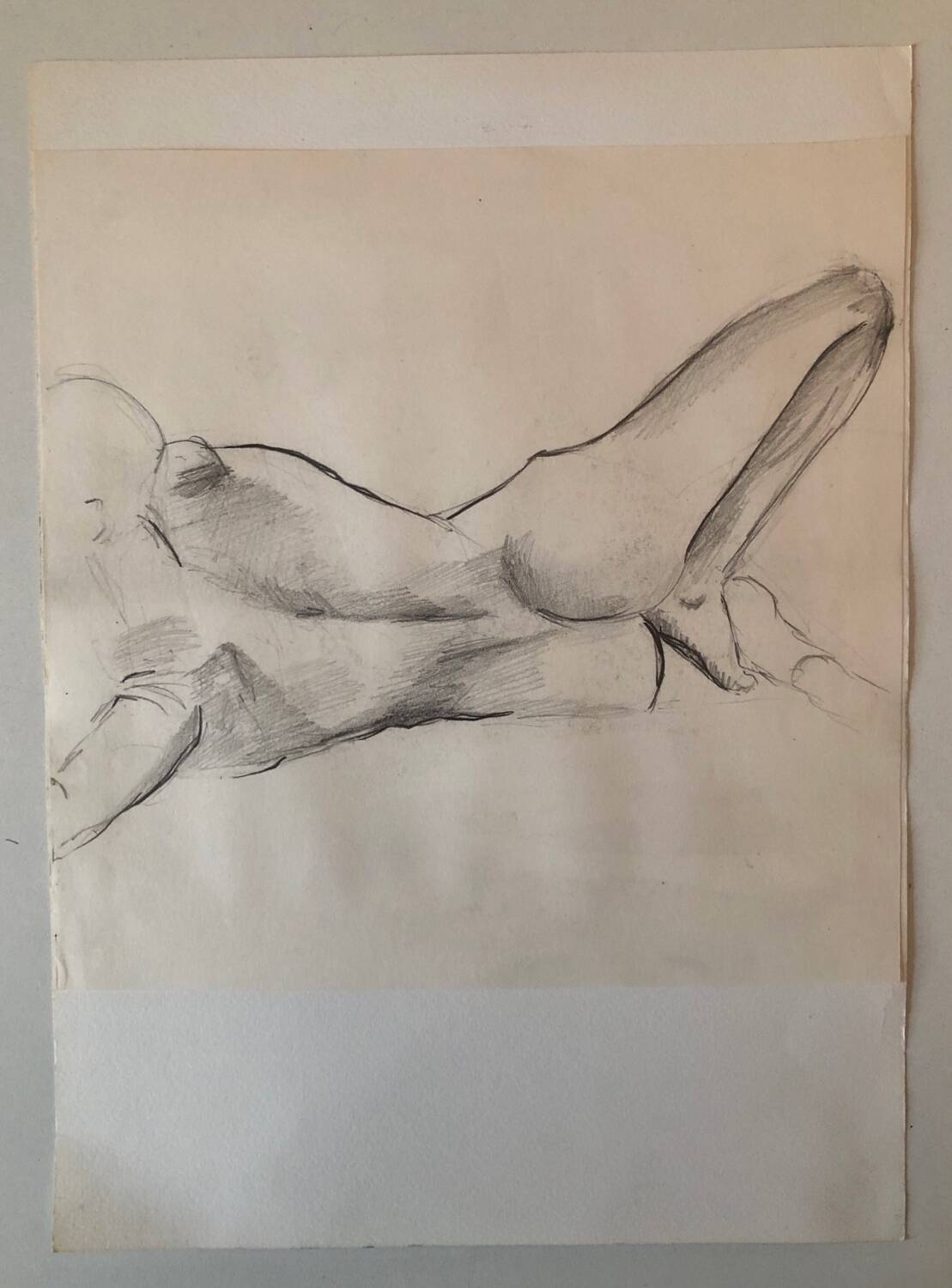 Naked back lying down