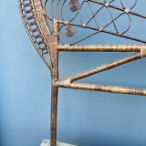 Tête de lit en rotin peacock