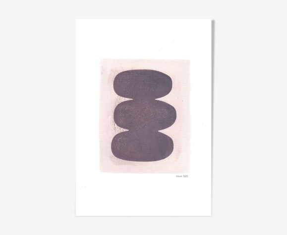 Peinture sur papier • M613 • signée eawy