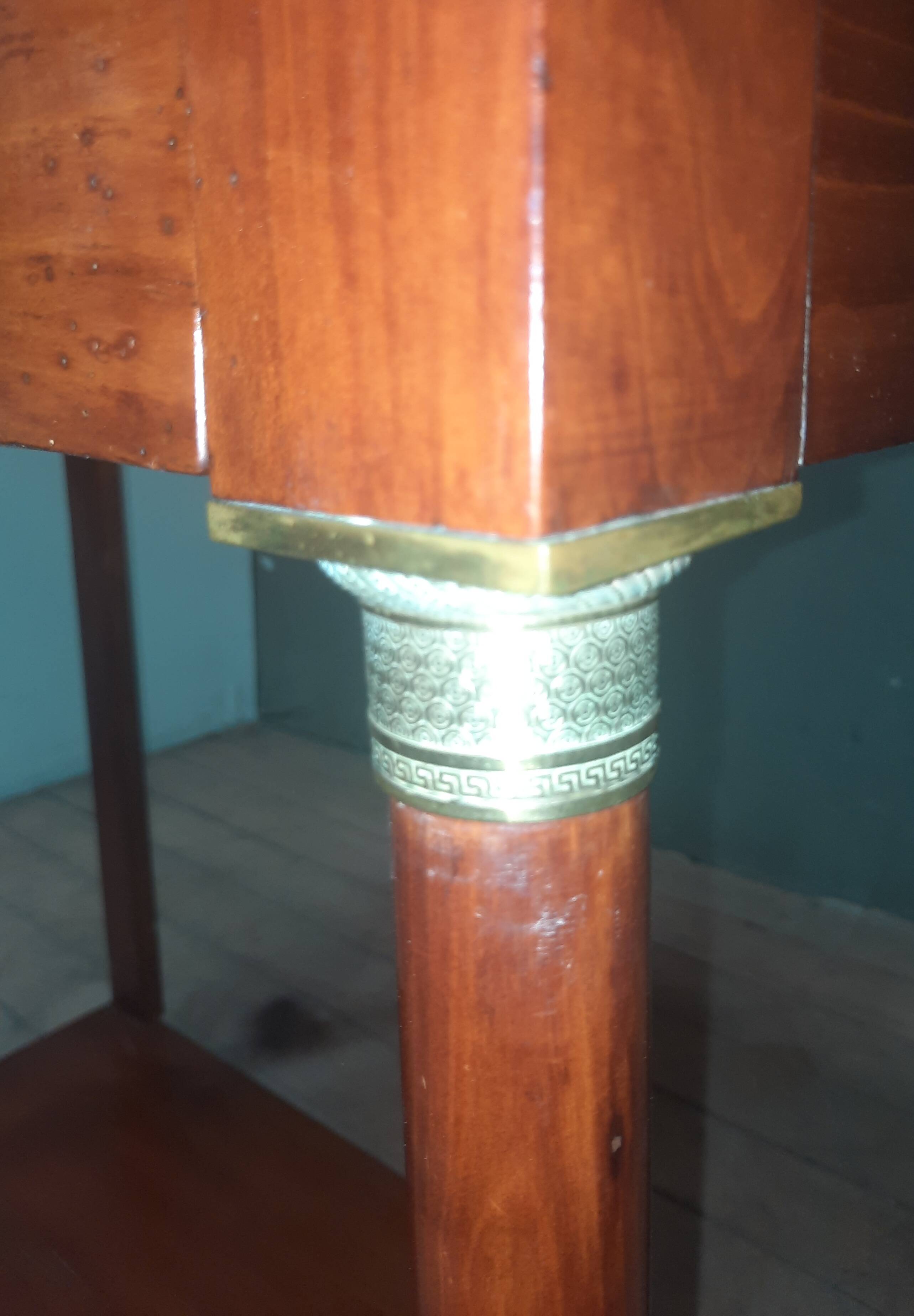 Empire period marble top console table