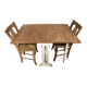 Folding shutter table