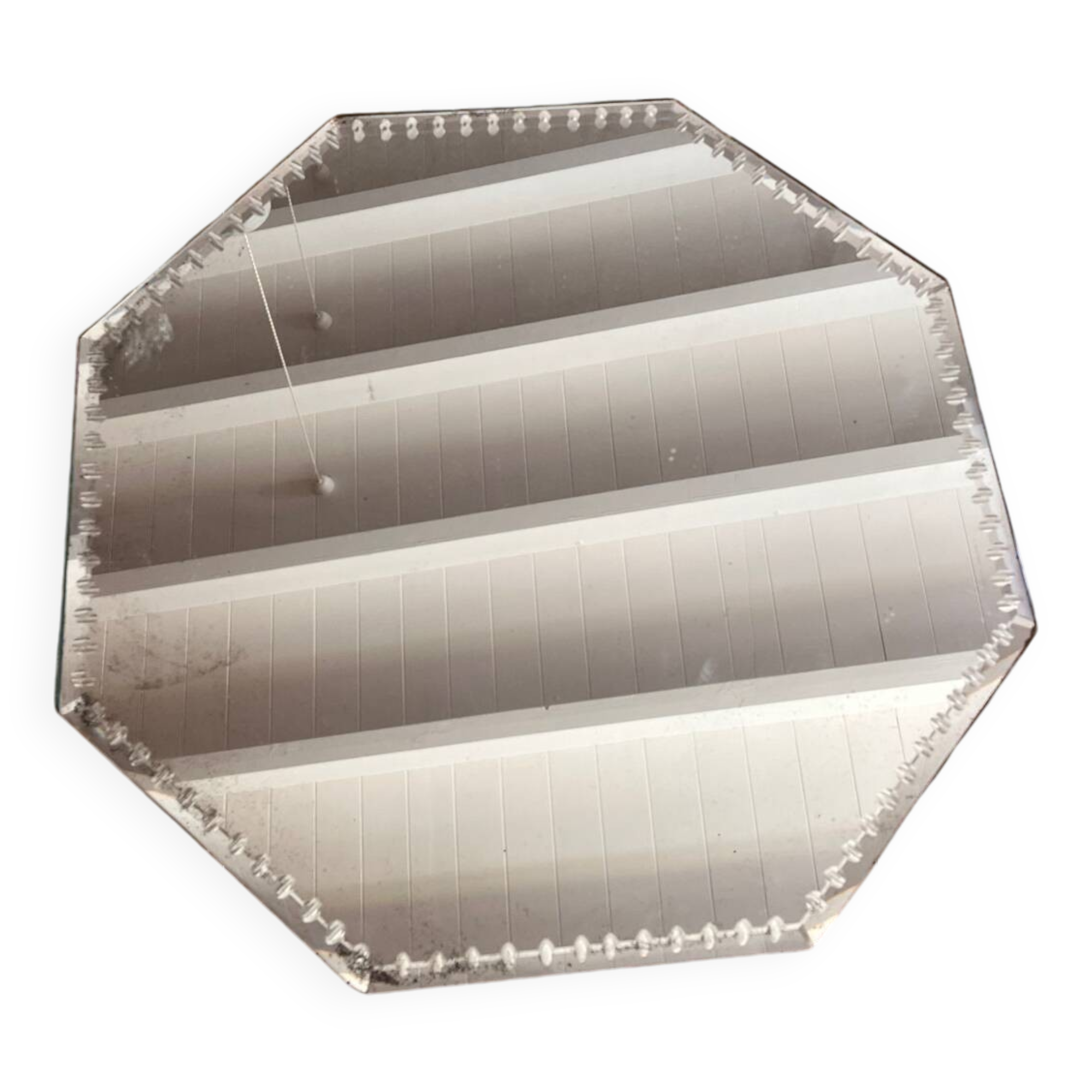 Vintage beveled mirror