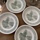 Lot de 6 assiettes vintage