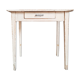 Skated white farm table
