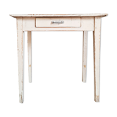 Skated white farm table
