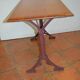 Oak and cast-iron bistro table
