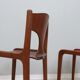 6 chaises de salle à manger Pozzi 1960s, Augusto Savini