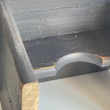 Vintage patinated grey stool