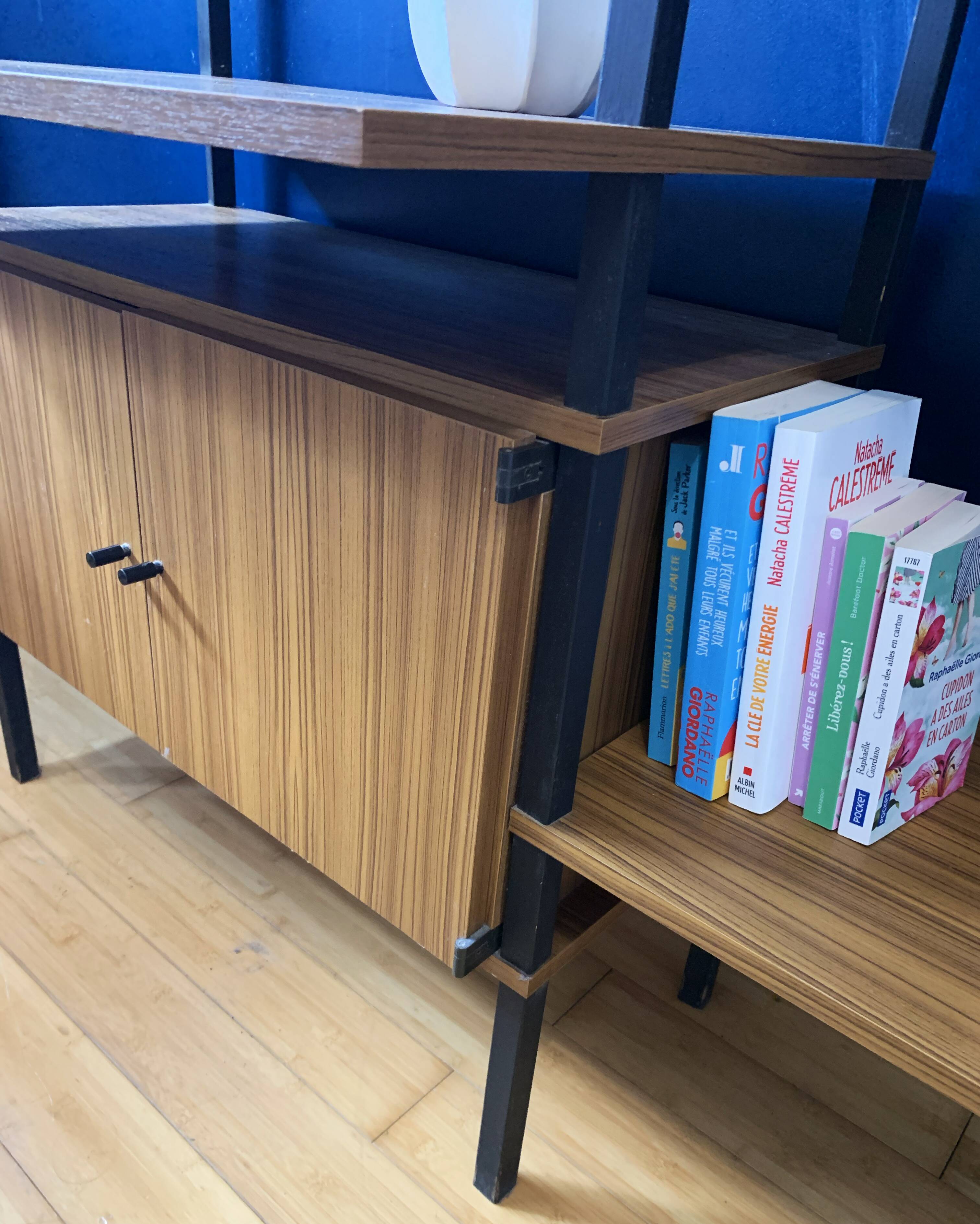 Modular vintage Scandinavian shelving unit, 1960s