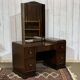 Art Deco English hairdresser in walnut from the 1930s.