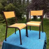 Duo chairs of school children