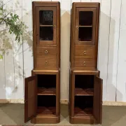 Pair of mahogany cabinets from the early 20th century.
