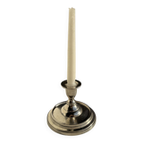 Small shiny silver-plated candlestick H11 D13