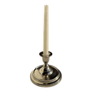 Small shiny silver-plated candlestick H11 D13