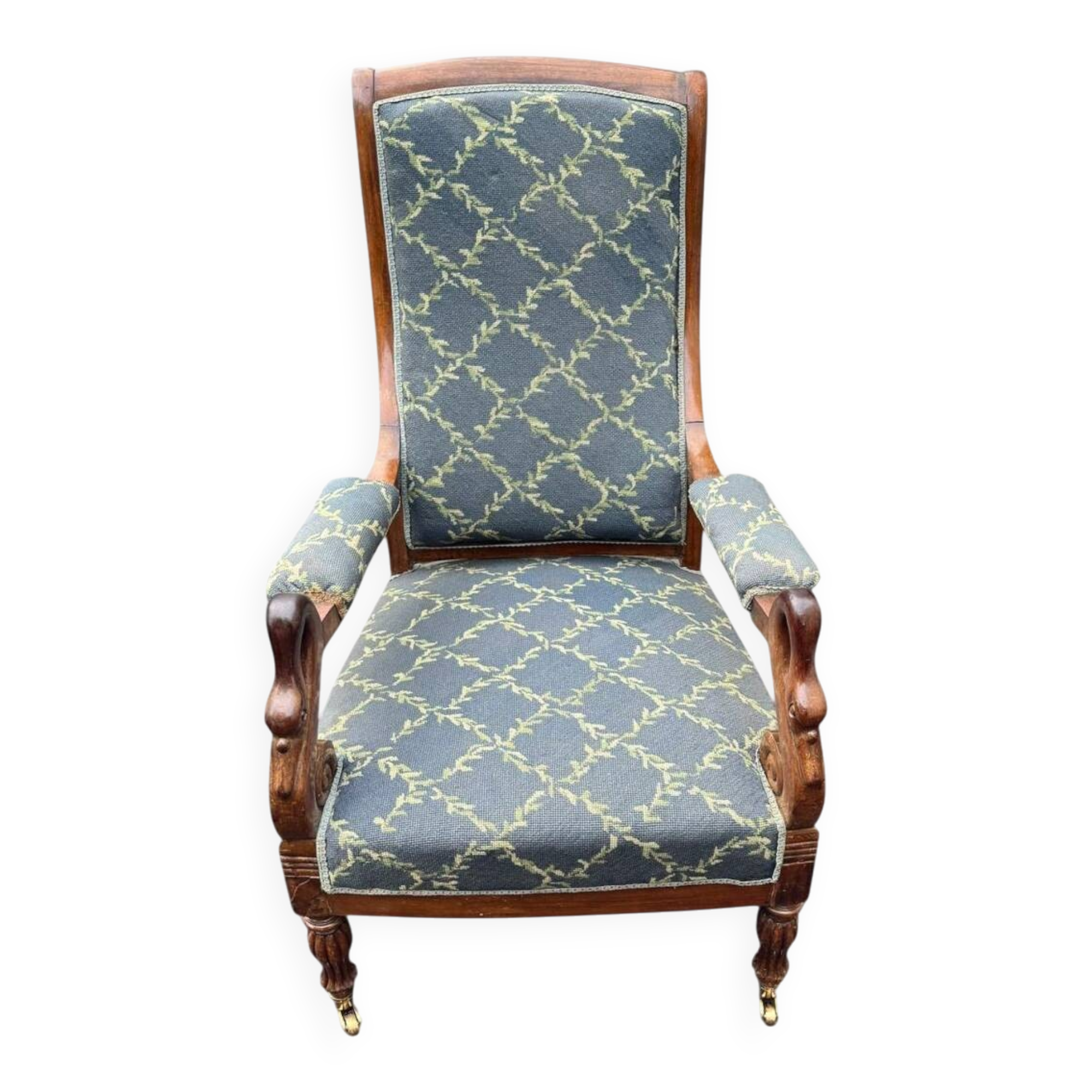 Fauteuil Voltaire "col de cygne" – XIXe siècle