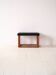 Scandinavian teak stool from the 60s – Faux leather seat
