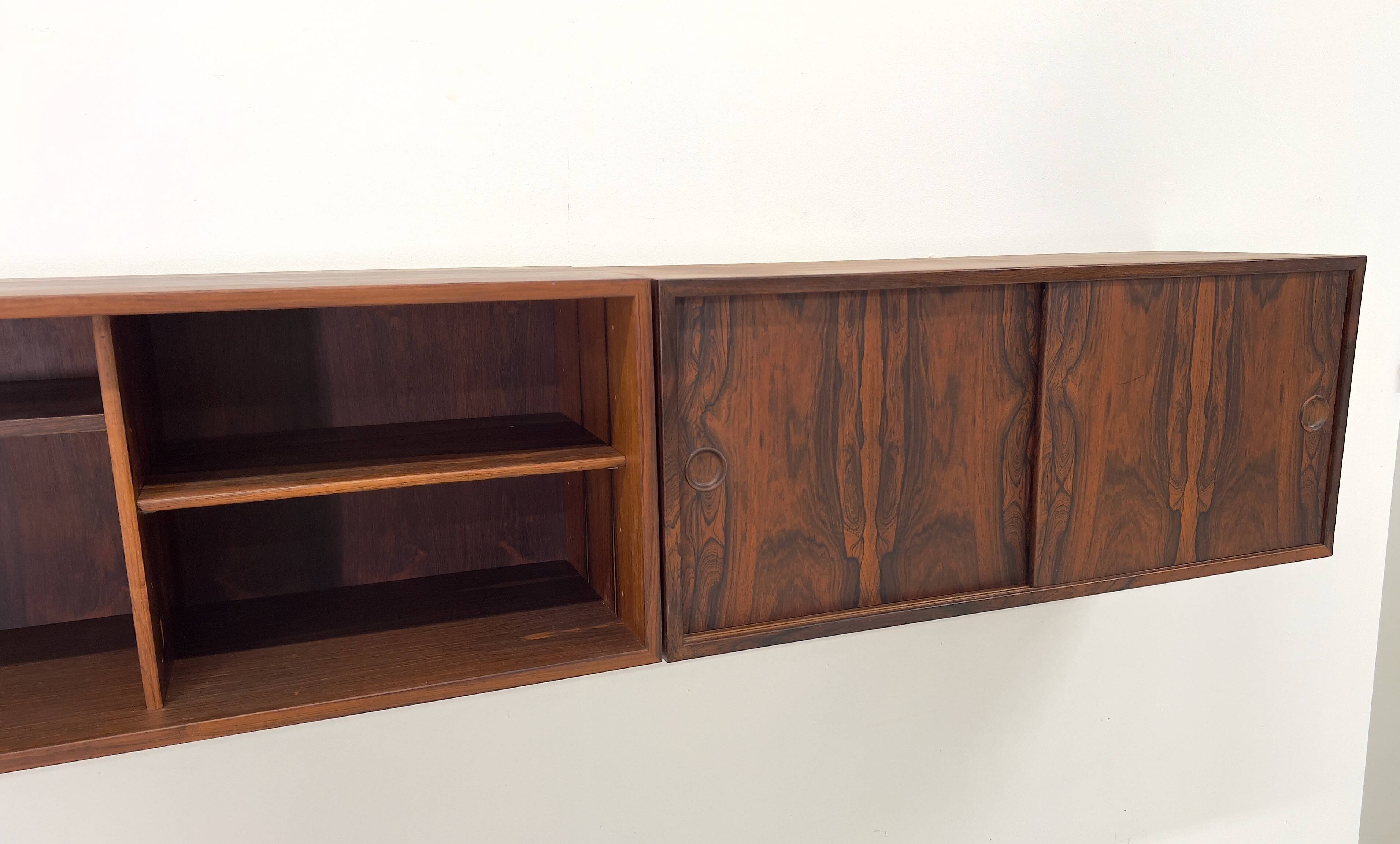 Danish Kai Kristiansen Rosewood Wall Units By Feldballes, 1960s.