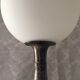 Atypical metal lamp medieval globe opaline style