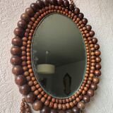 Mirror frame beads wood