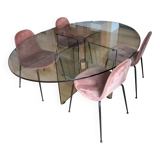 Peter Ghyczy designer dining table oval 170×130 for 4-6, up to 8 people.