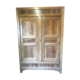 Double door antique wardrobe front in walnut.