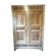 Double door antique wardrobe front in walnut.