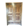 Facade d'armoire ancienne double porte en noyer