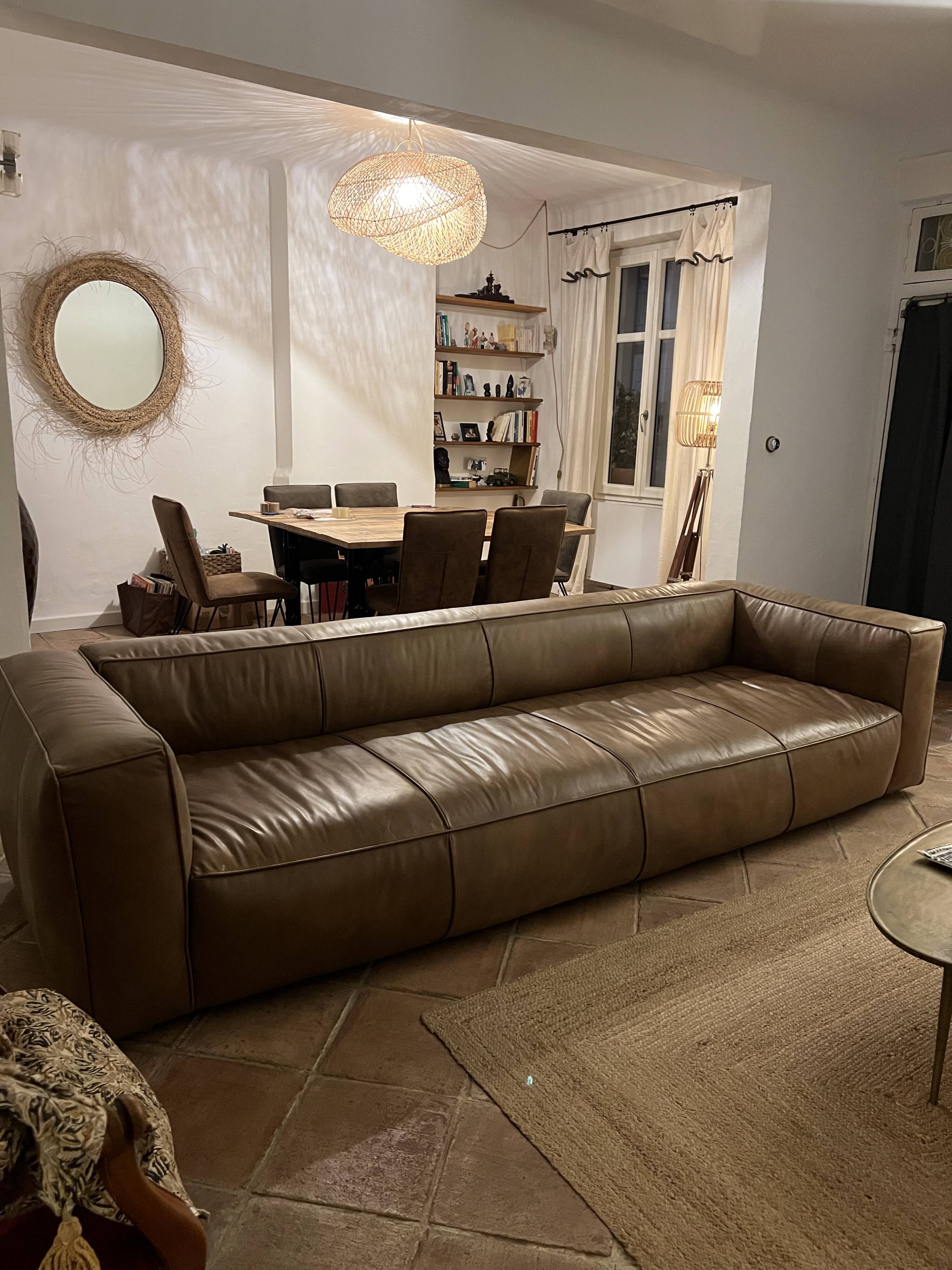 leather sofa