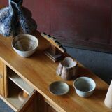 Modern Danish low enfilade in oak with panelled doors, mid-20th century.