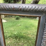 Old solid wood mirror