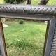 Old solid wood mirror