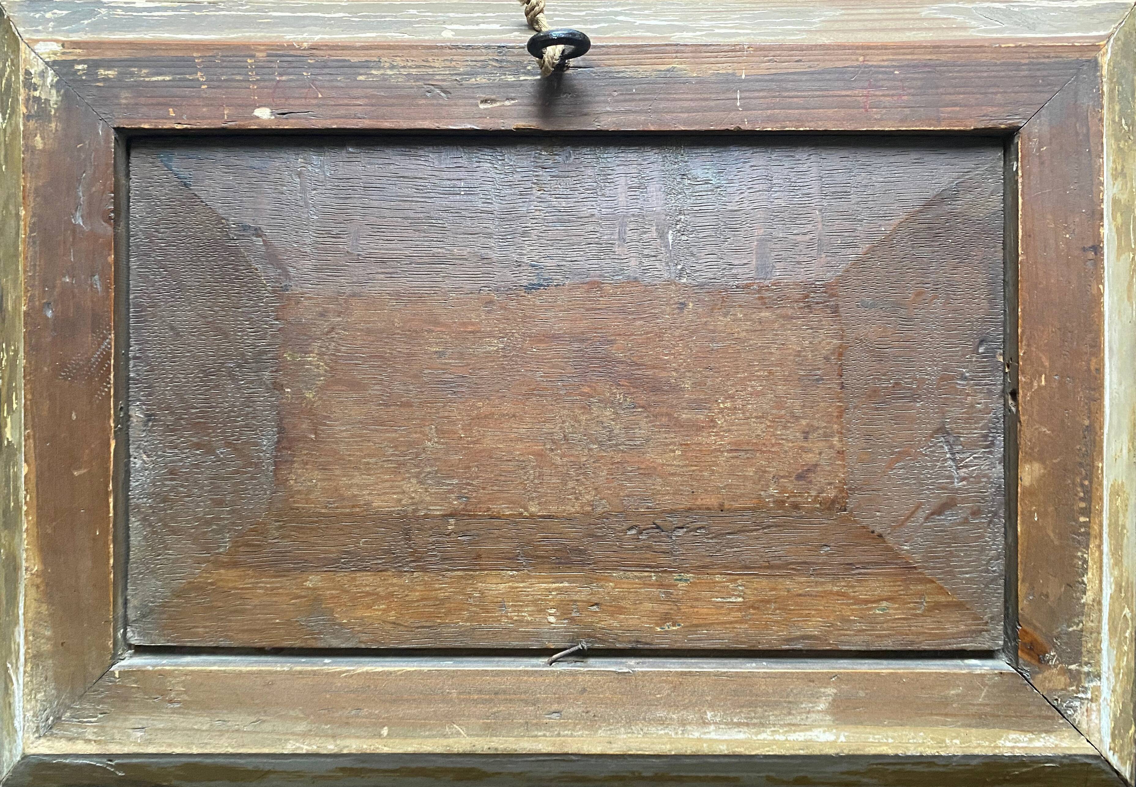 HSP painting "Pastoral with lambs" by Petrus Marius Brouwer (1819/1886)