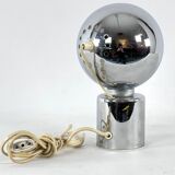 Italian Space Age chrome table lamp signed by Reggiani