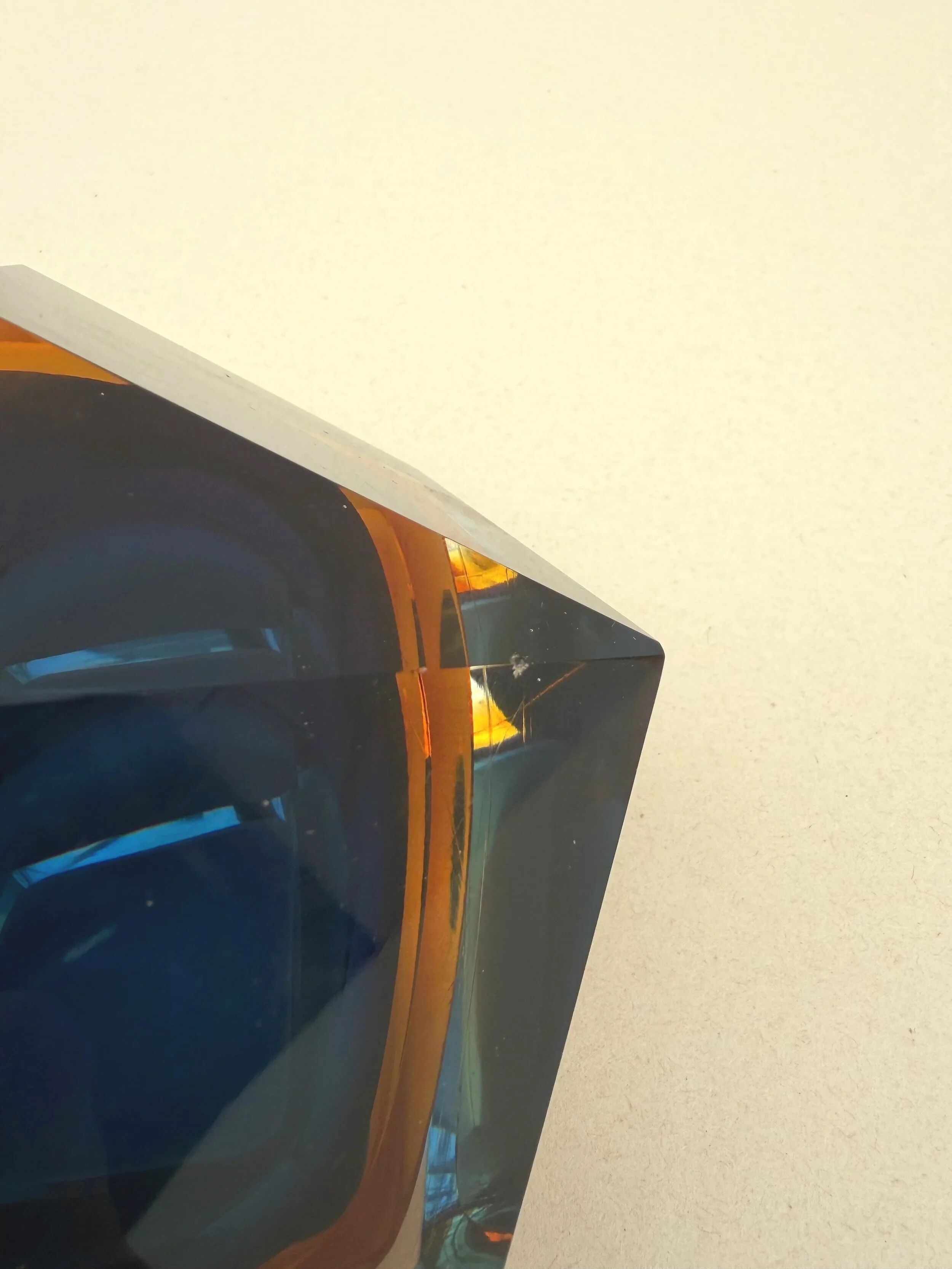 Sunk dish - Murano blown glass, Italy 1970