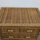 Rattan and wicker chest of drawers