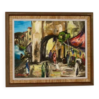 « La ville au bord de l'eau » de L. Olsson